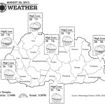 Bhutan Weather for August 20 2013